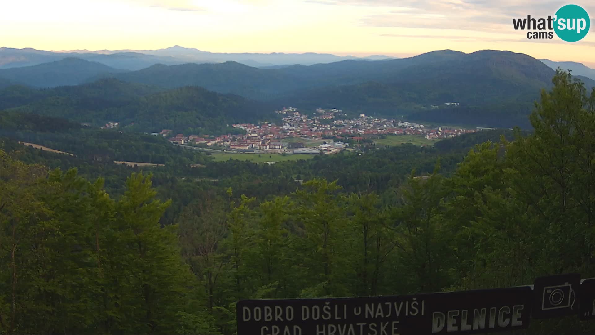 Panorama di Delnice – dalla stazione sciistica Petehovac