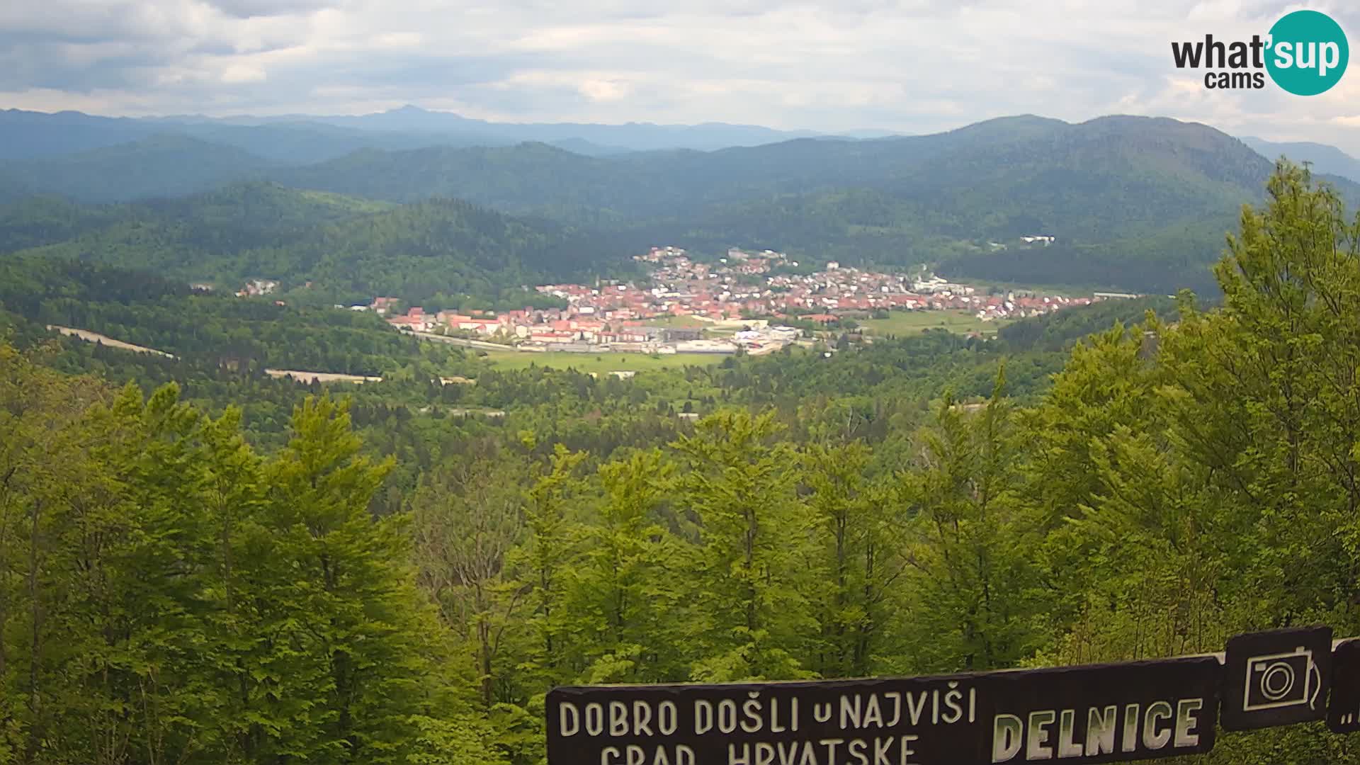 Panorama di Delnice – dalla stazione sciistica Petehovac