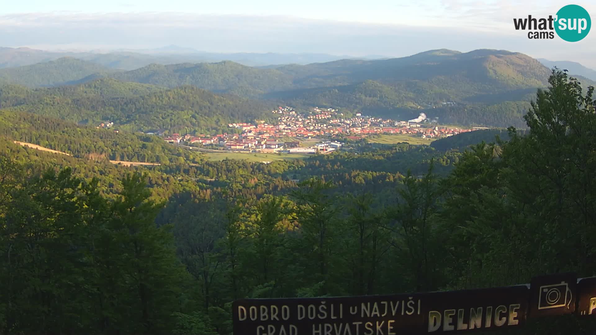 Panorama na Delnice – sa skijališta Petehovac