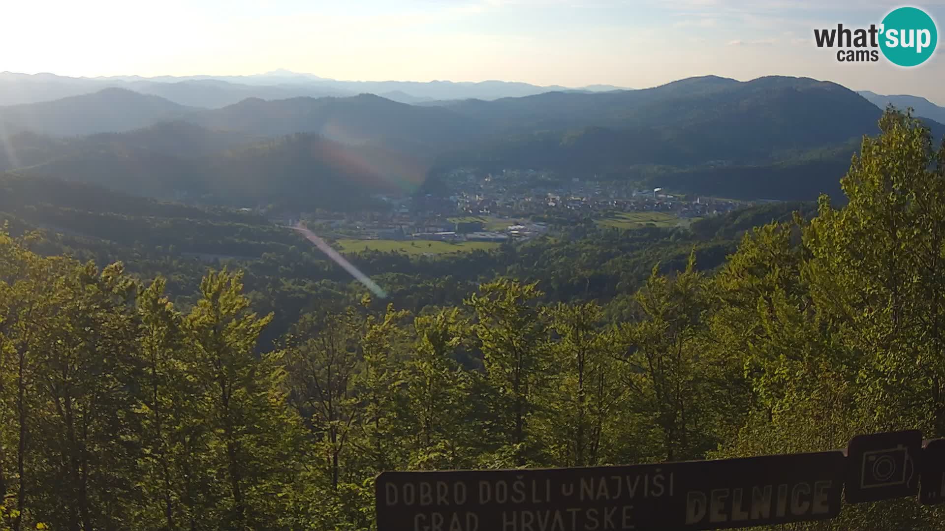 Panorama na Delnice – sa skijališta Petehovac
