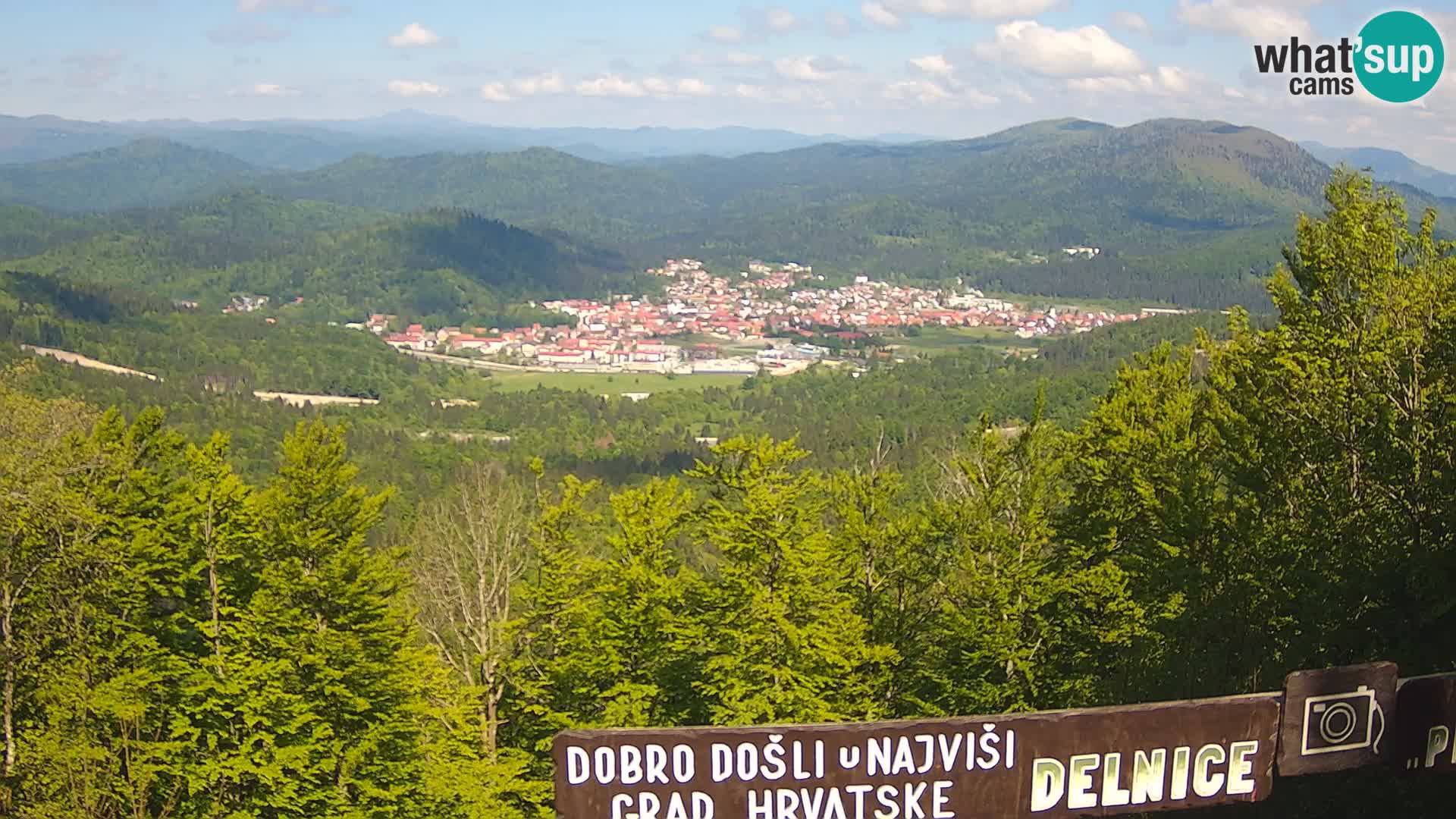 Panorama na Delnice – sa skijališta Petehovac