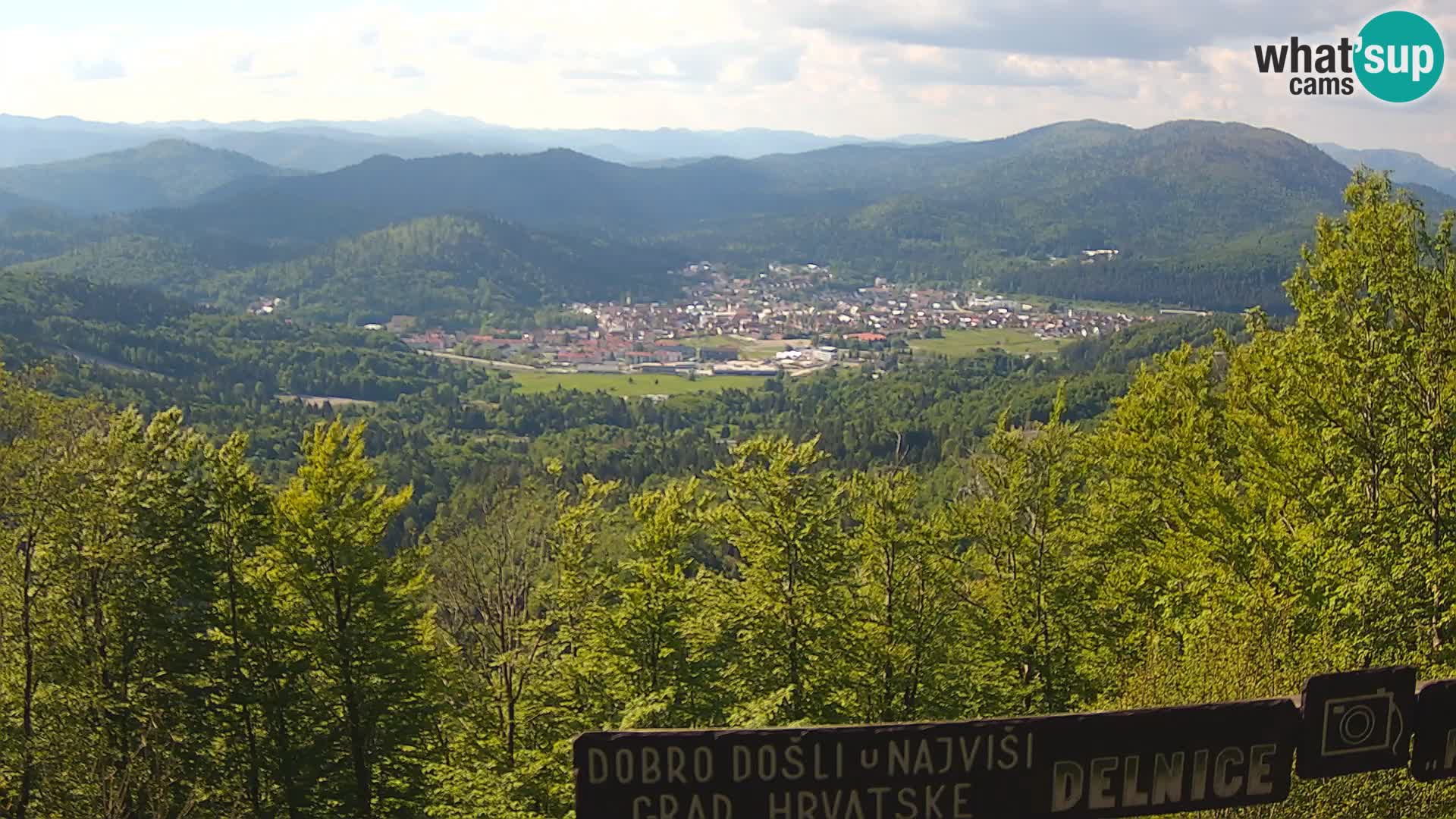 Panorama Delnice – from Ski centar Petehovac
