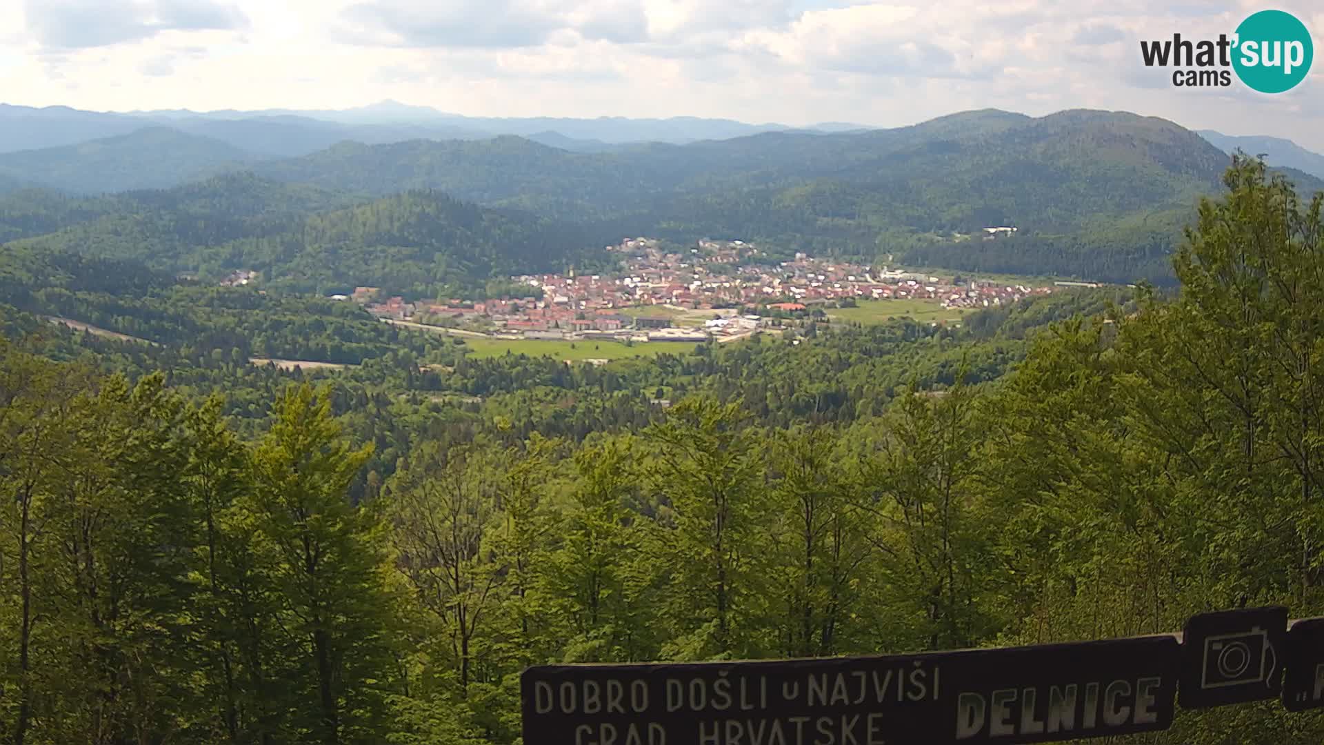 Panorama na Delnice – sa skijališta Petehovac
