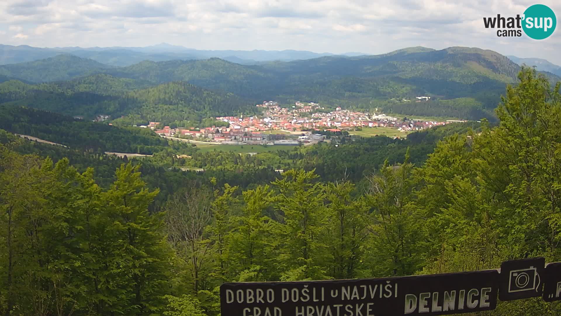 Panorama di Delnice – dalla stazione sciistica Petehovac