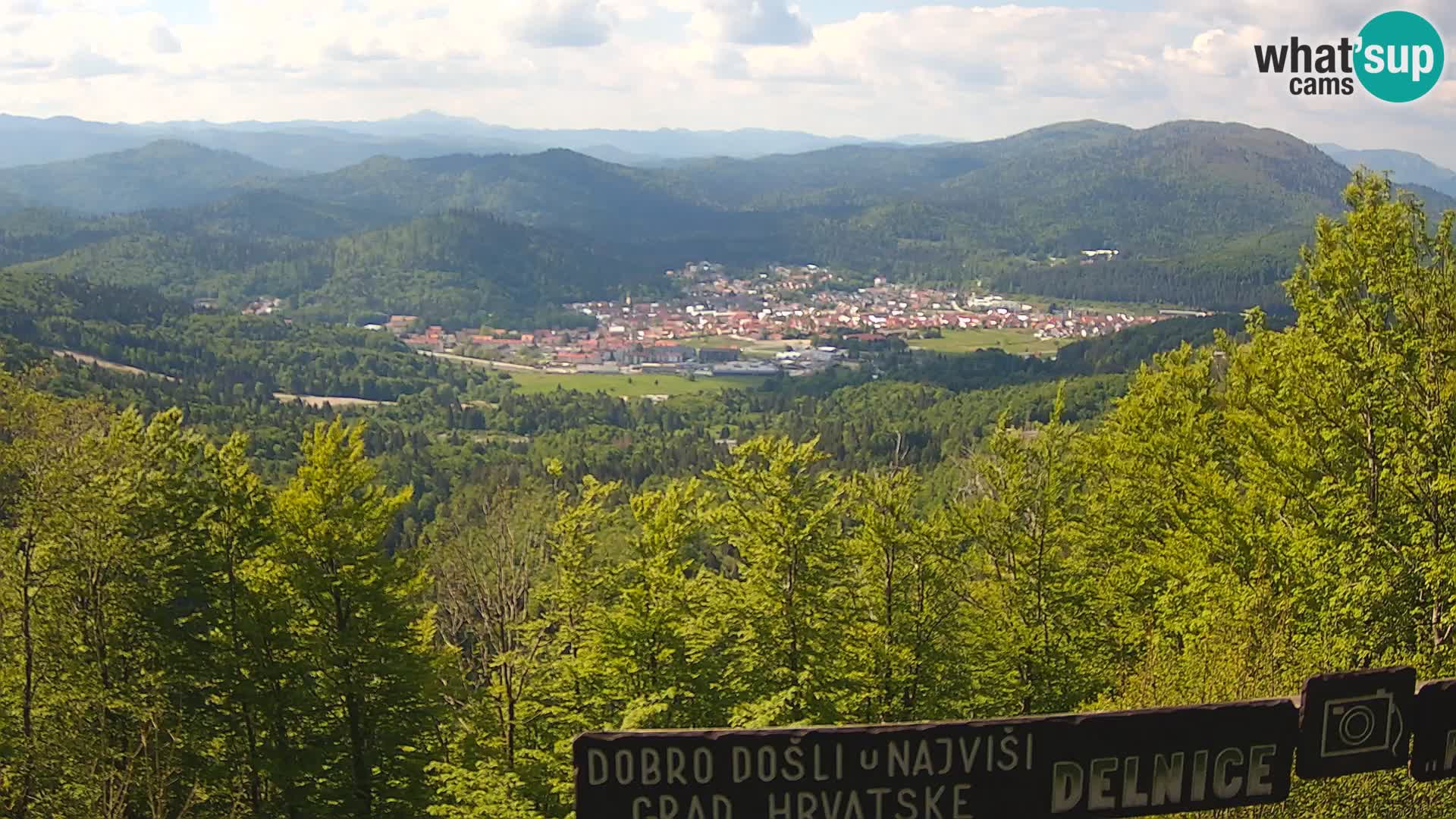 Panorama na Delnice – sa skijališta Petehovac