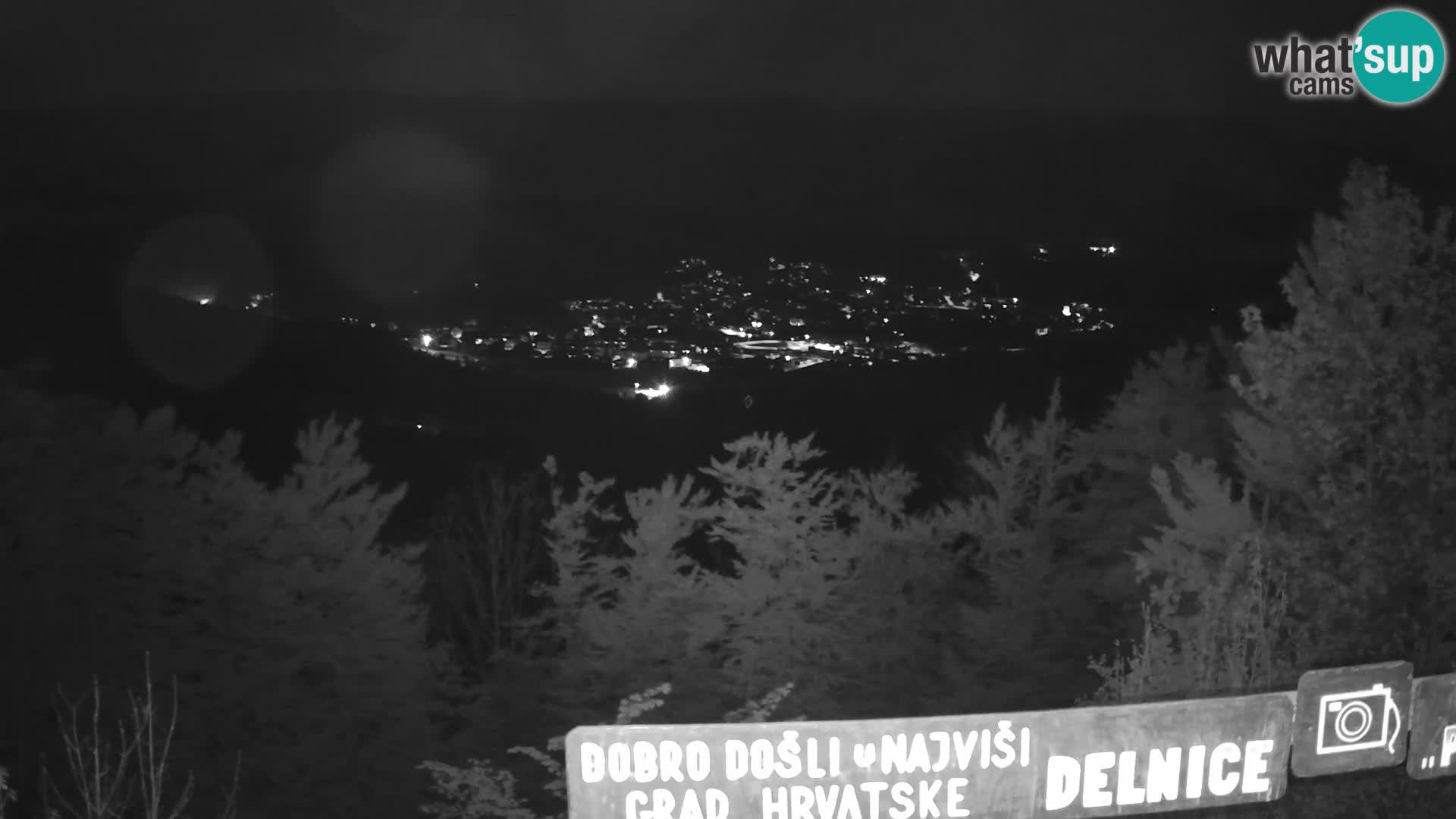 Panorama Delnice – vom Skigebiet Petehovac