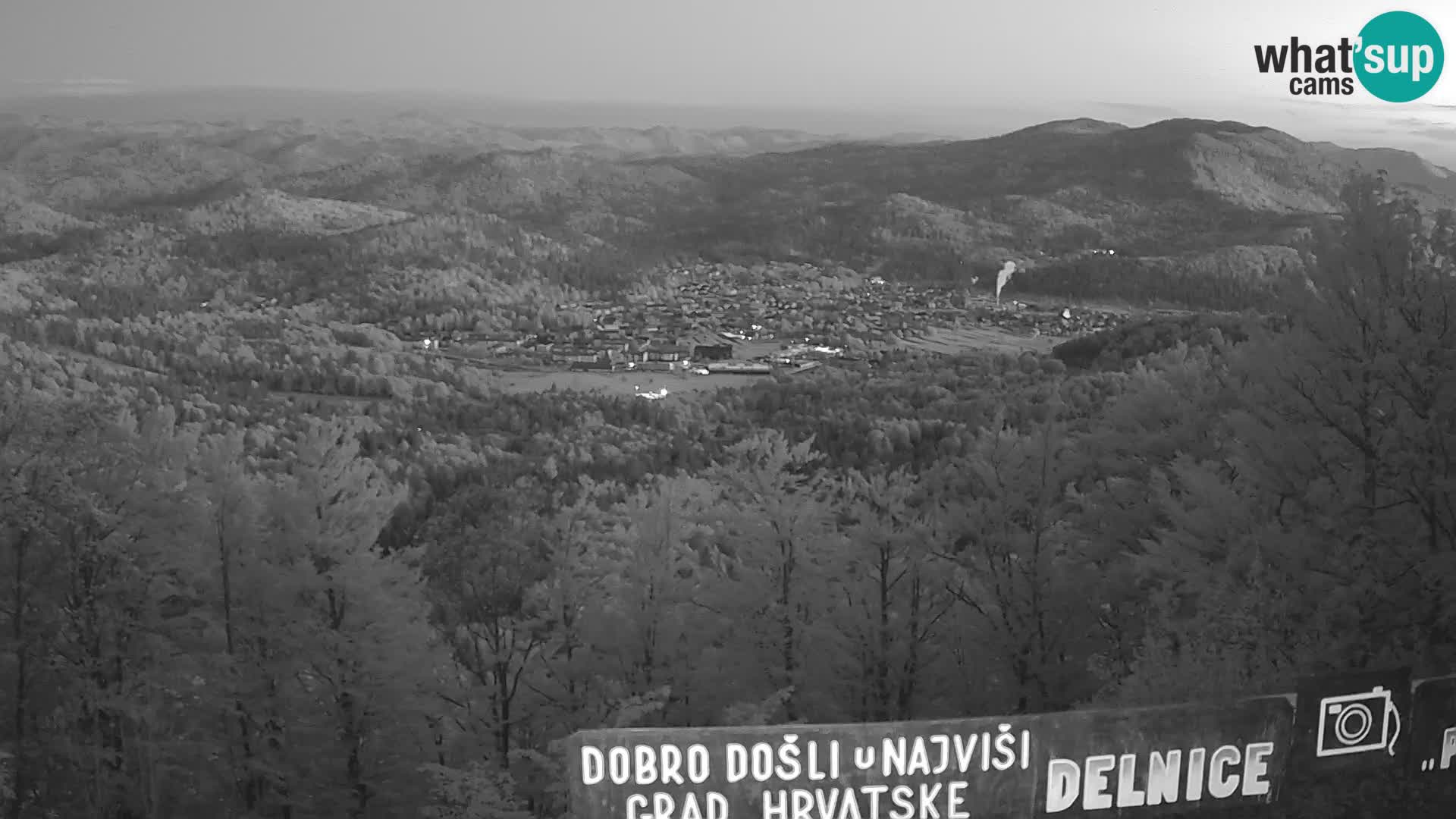 Panorama na Delnice – sa skijališta Petehovac