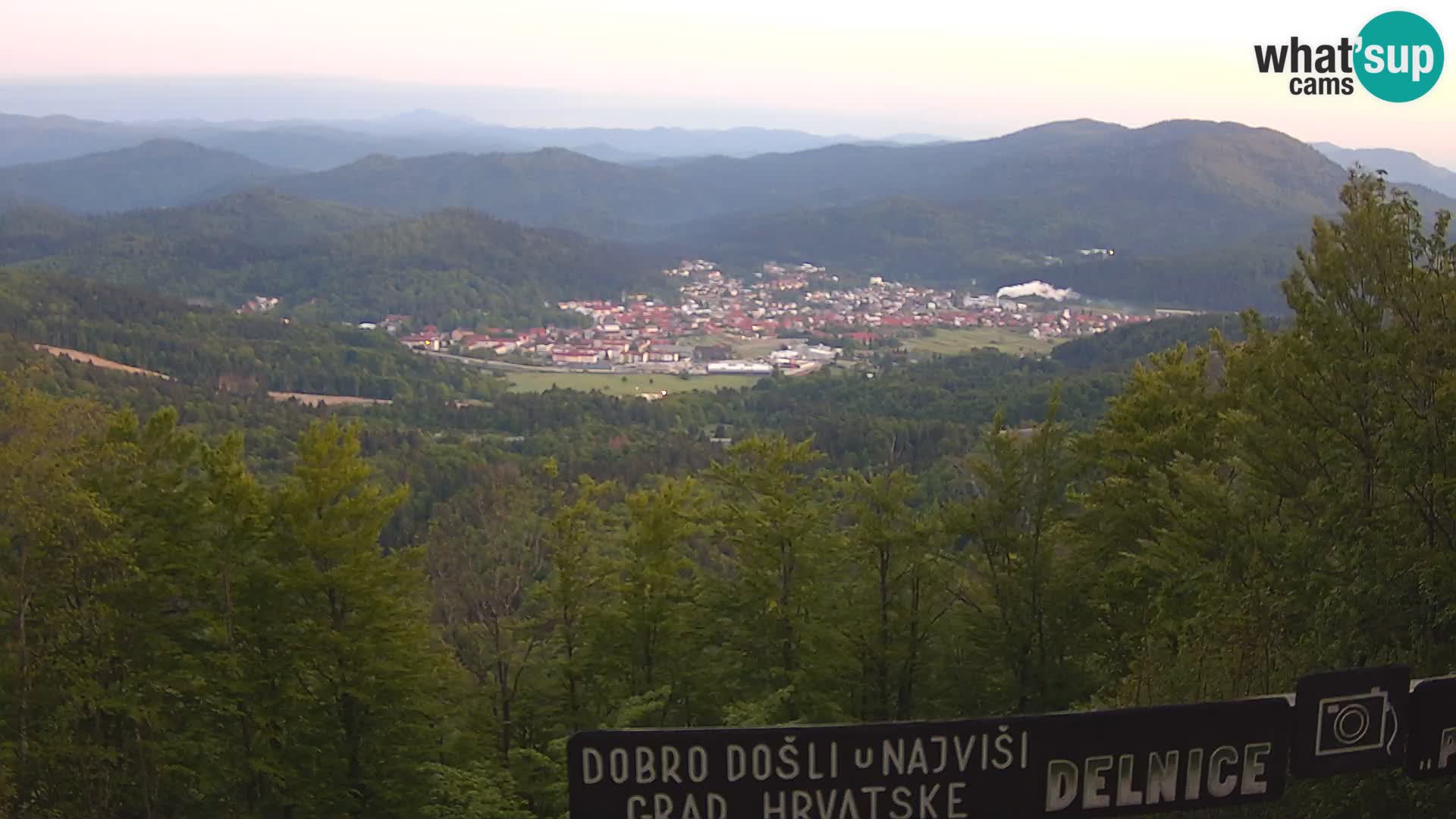 Panorama na Delnice – sa skijališta Petehovac