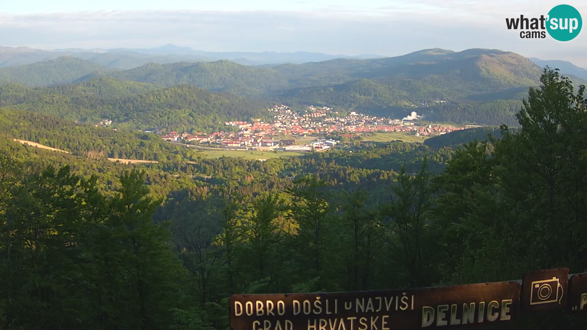 Panorama Delnice – from Ski centar Petehovac