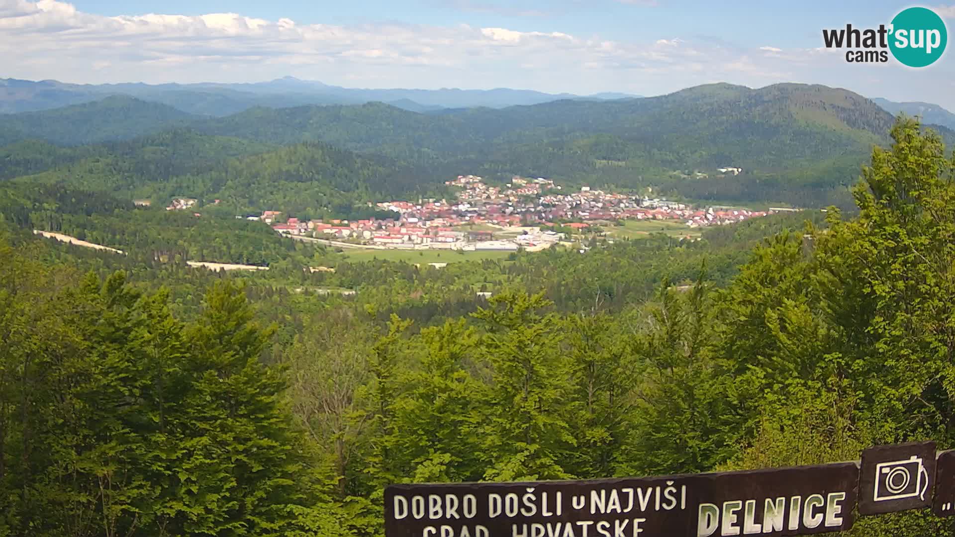 Panorama na Delnice – sa skijališta Petehovac