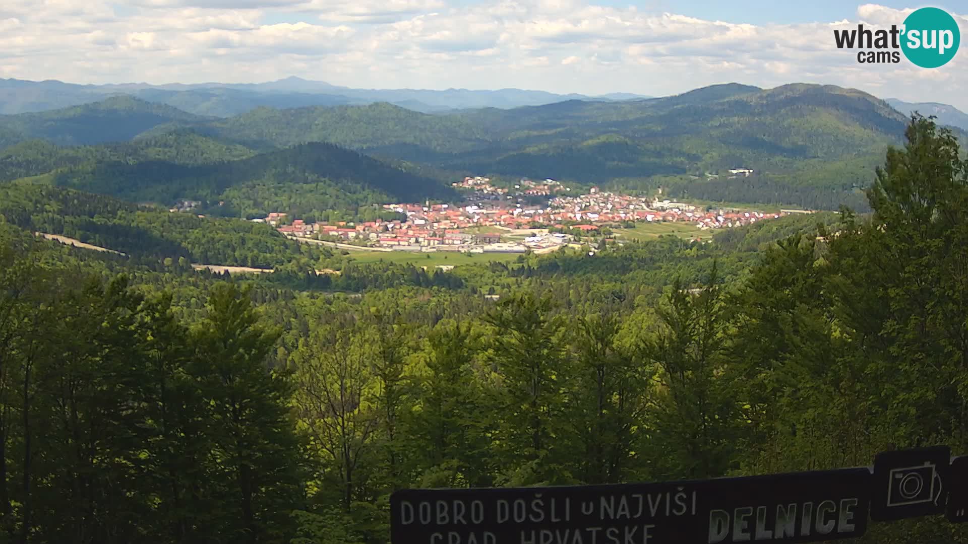 Panorama di Delnice – dalla stazione sciistica Petehovac