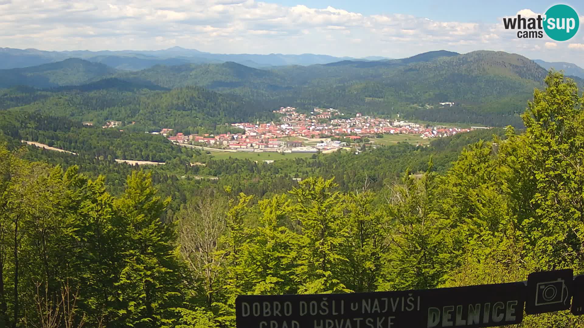 Panorama na Delnice – sa skijališta Petehovac