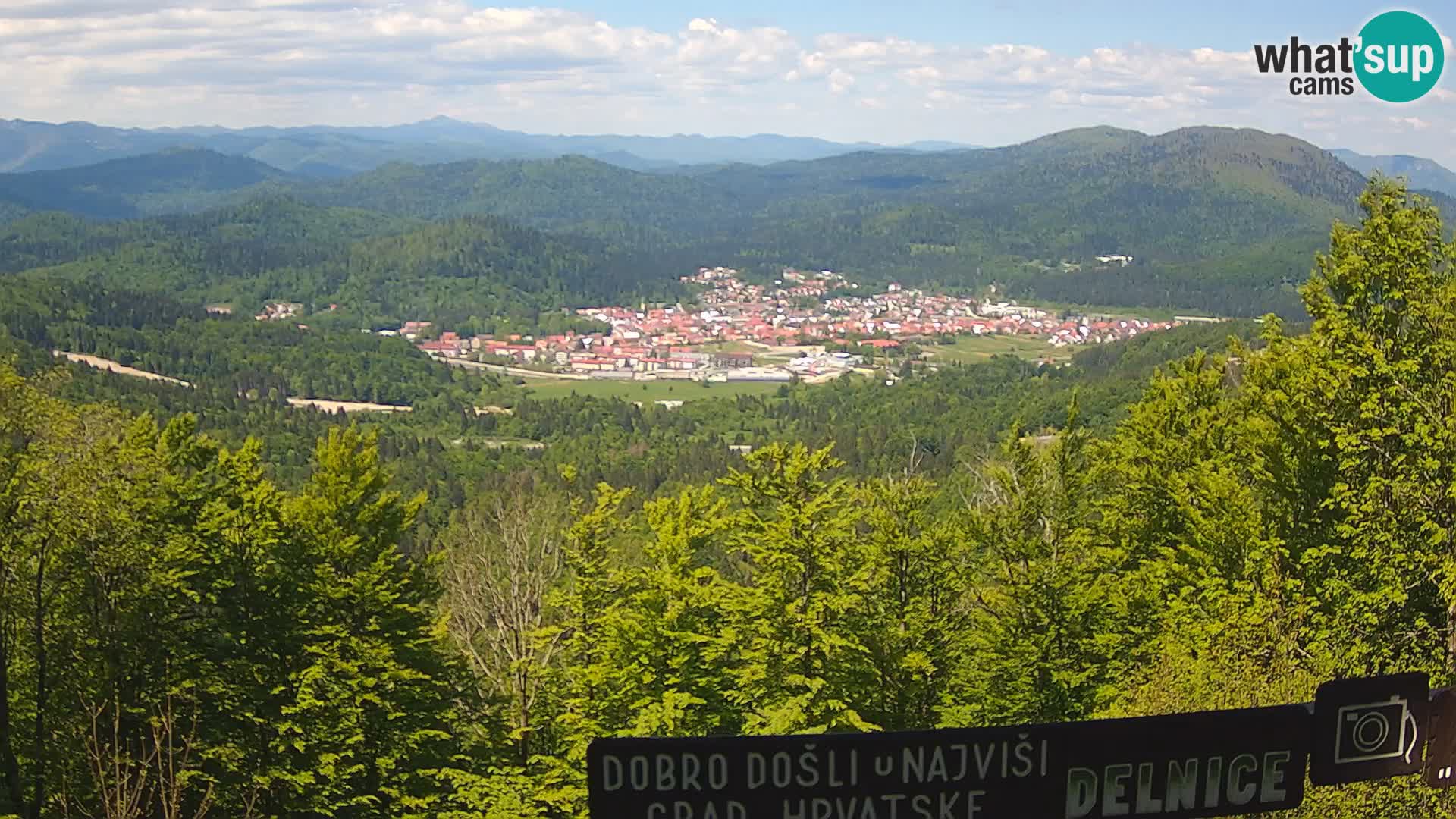 Panorama na Delnice – sa skijališta Petehovac