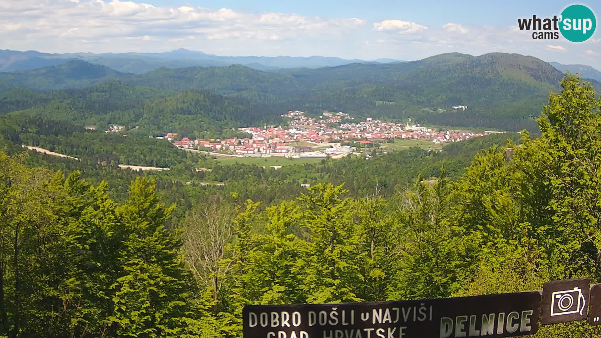 Panorama Delnice – from Ski centar Petehovac