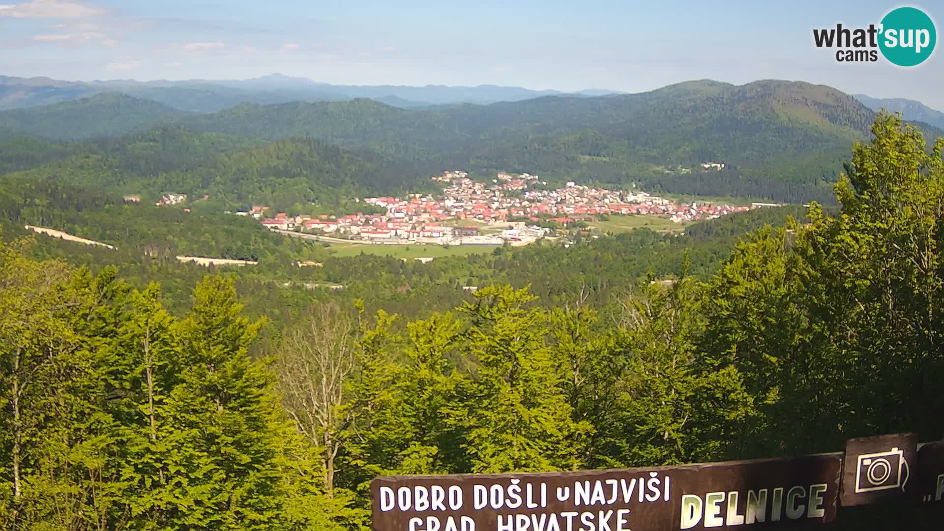 Panorama Delnice – from Ski centar Petehovac