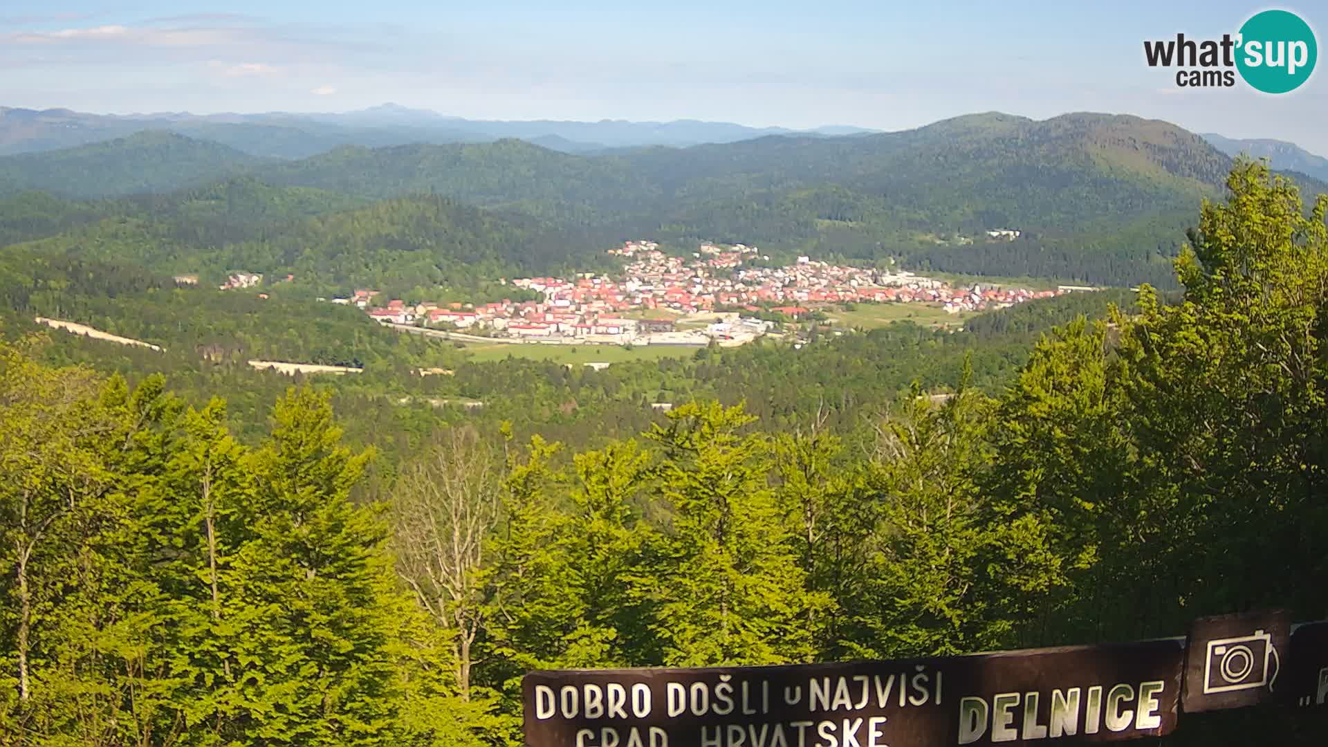 Panorama na Delnice – sa skijališta Petehovac