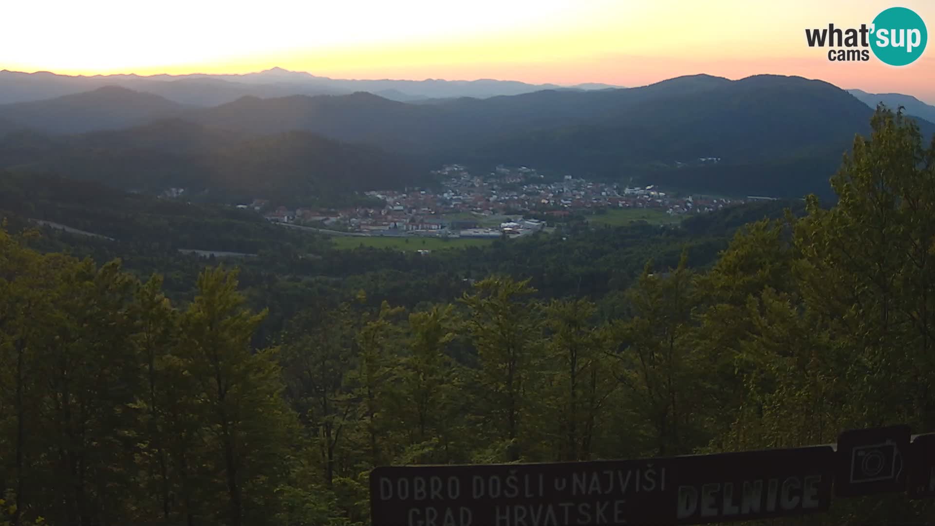 Panorama na Delnice – sa skijališta Petehovac