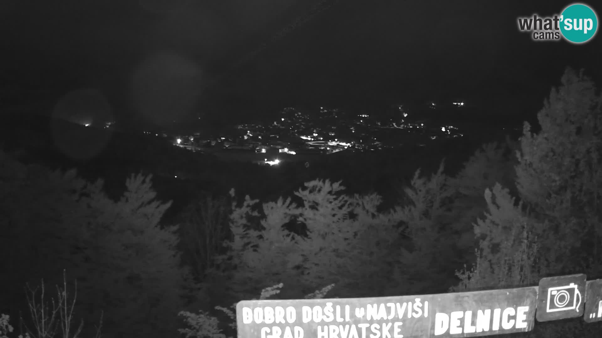 Panorama Delnice – vom Skigebiet Petehovac