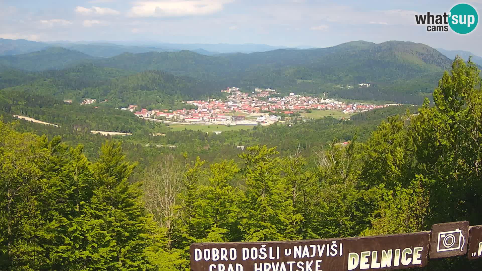 Panorama Delnice – from Ski centar Petehovac