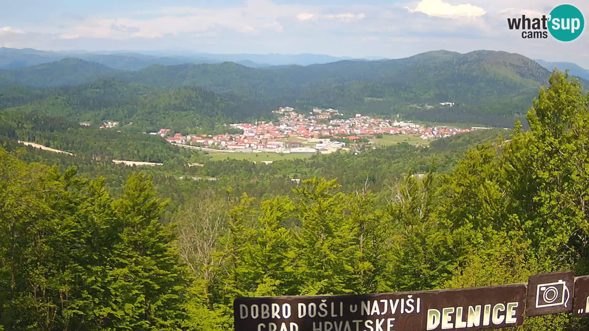 Panorama Delnice – from Ski centar Petehovac