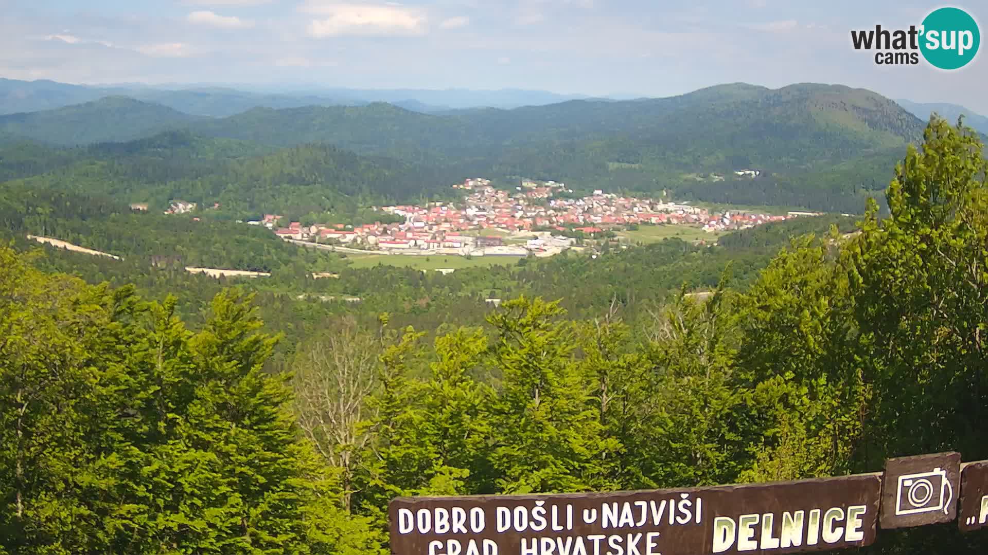 Panorama di Delnice – dalla stazione sciistica Petehovac