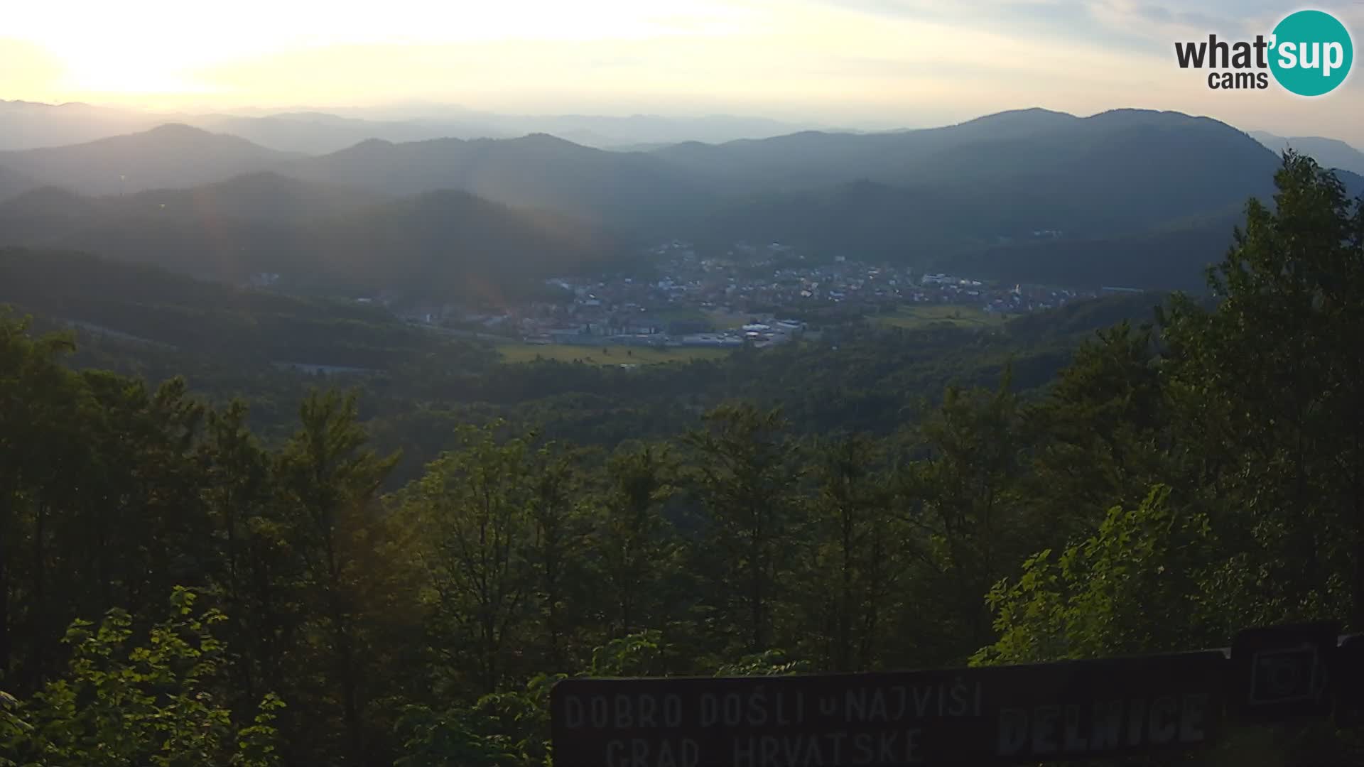 Panorama na Delnice – sa skijališta Petehovac