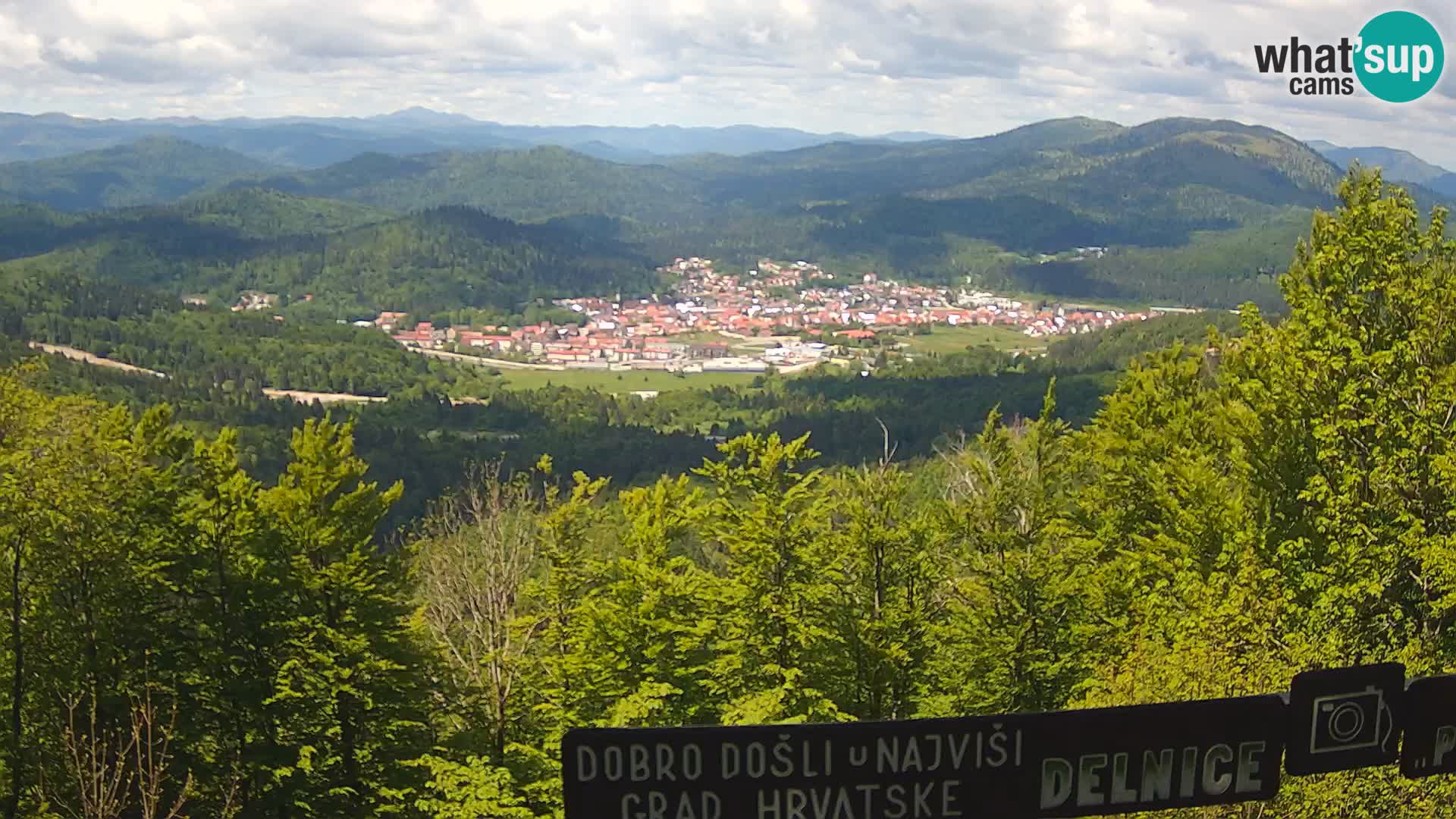 Panorama Delnice – from Ski centar Petehovac