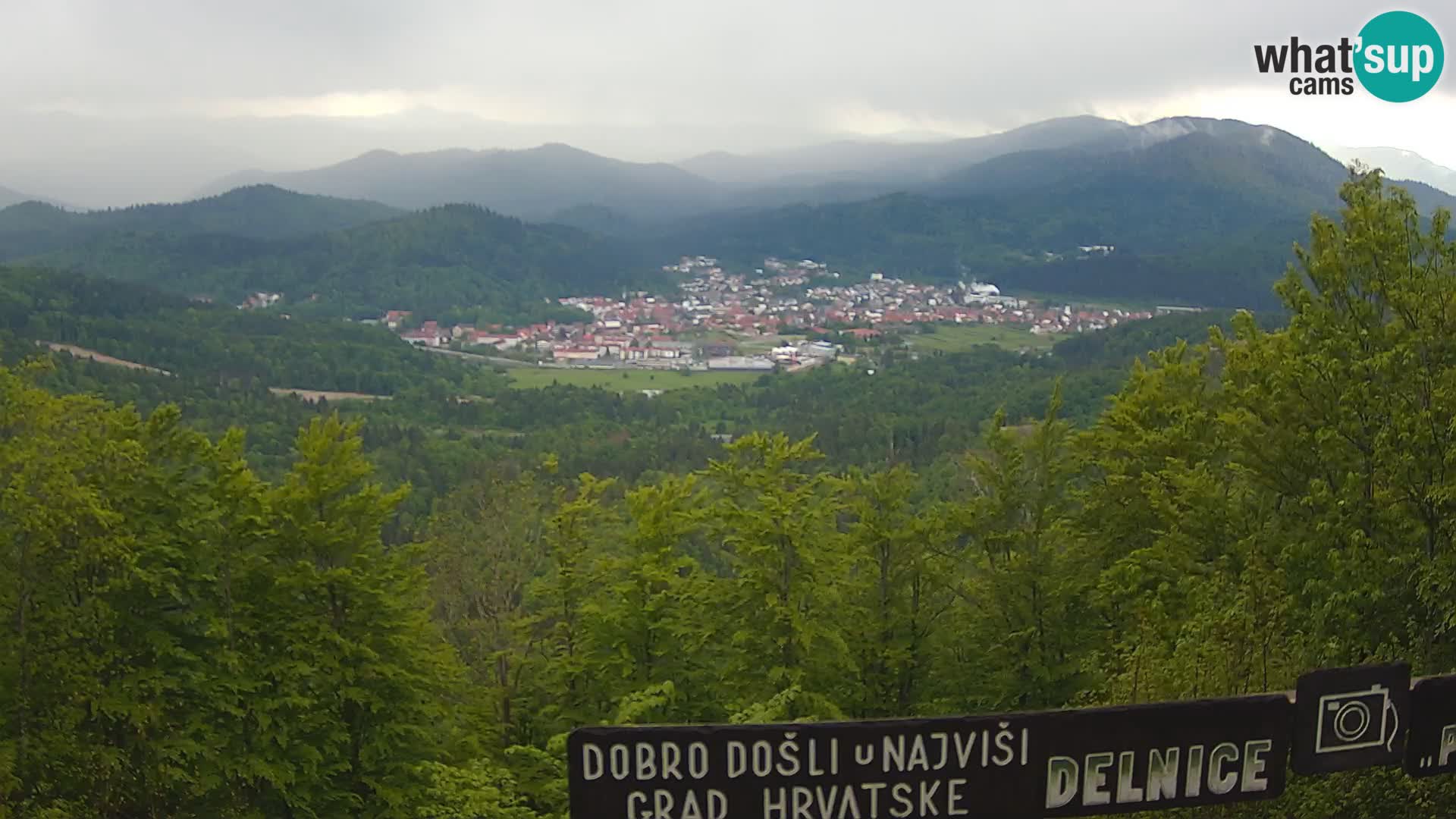 Panorama na Delnice – sa skijališta Petehovac