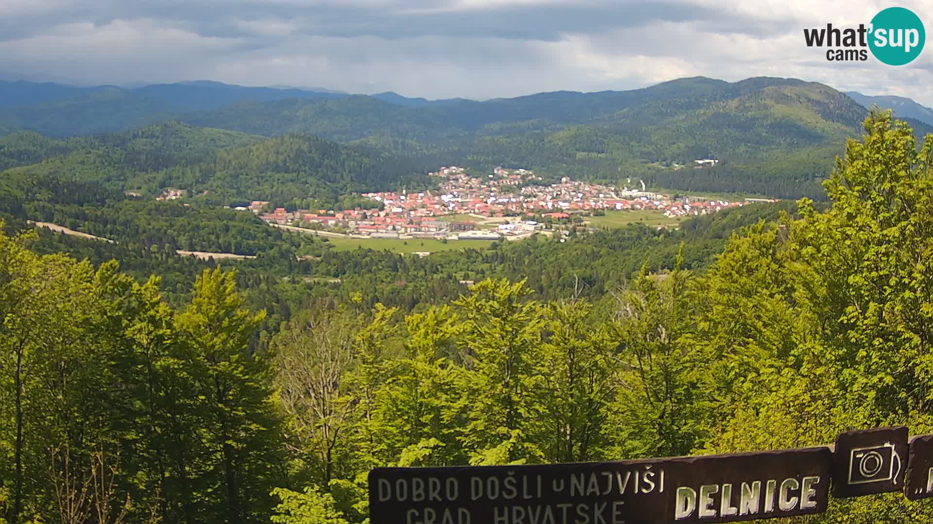Panorama na Delnice – sa skijališta Petehovac