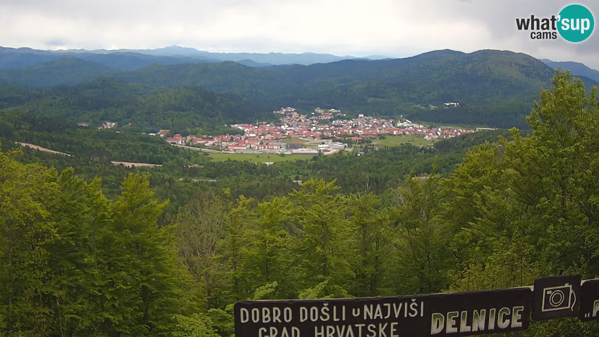 Panorama na Delnice – sa skijališta Petehovac