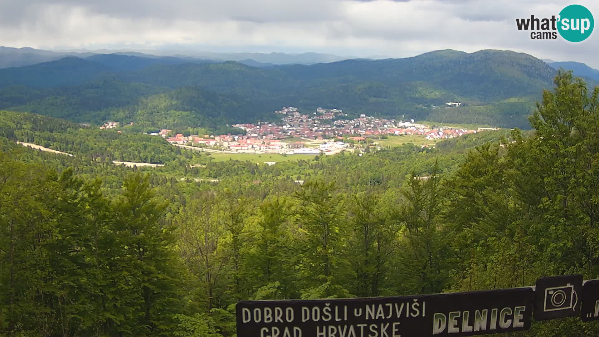 Panorama na Delnice – sa skijališta Petehovac