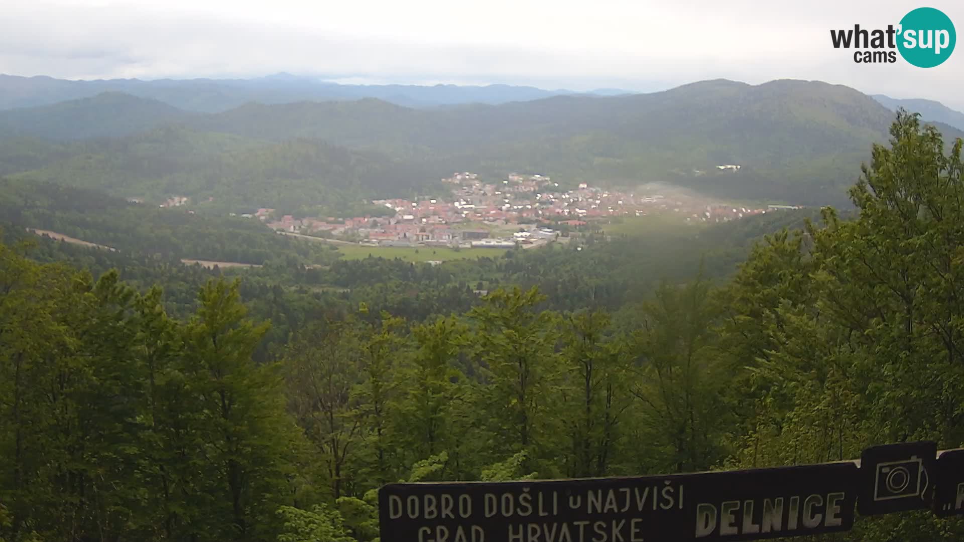 Panorama di Delnice – dalla stazione sciistica Petehovac