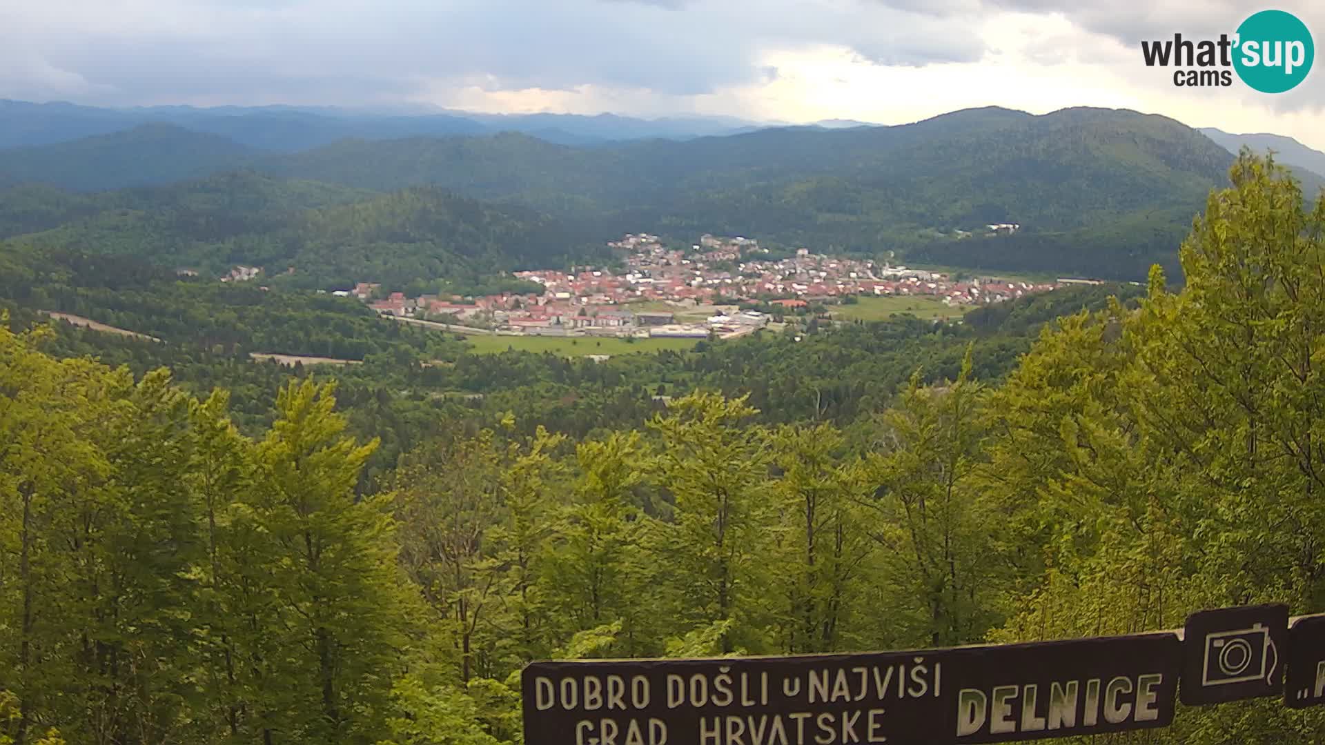 Panorama di Delnice – dalla stazione sciistica Petehovac
