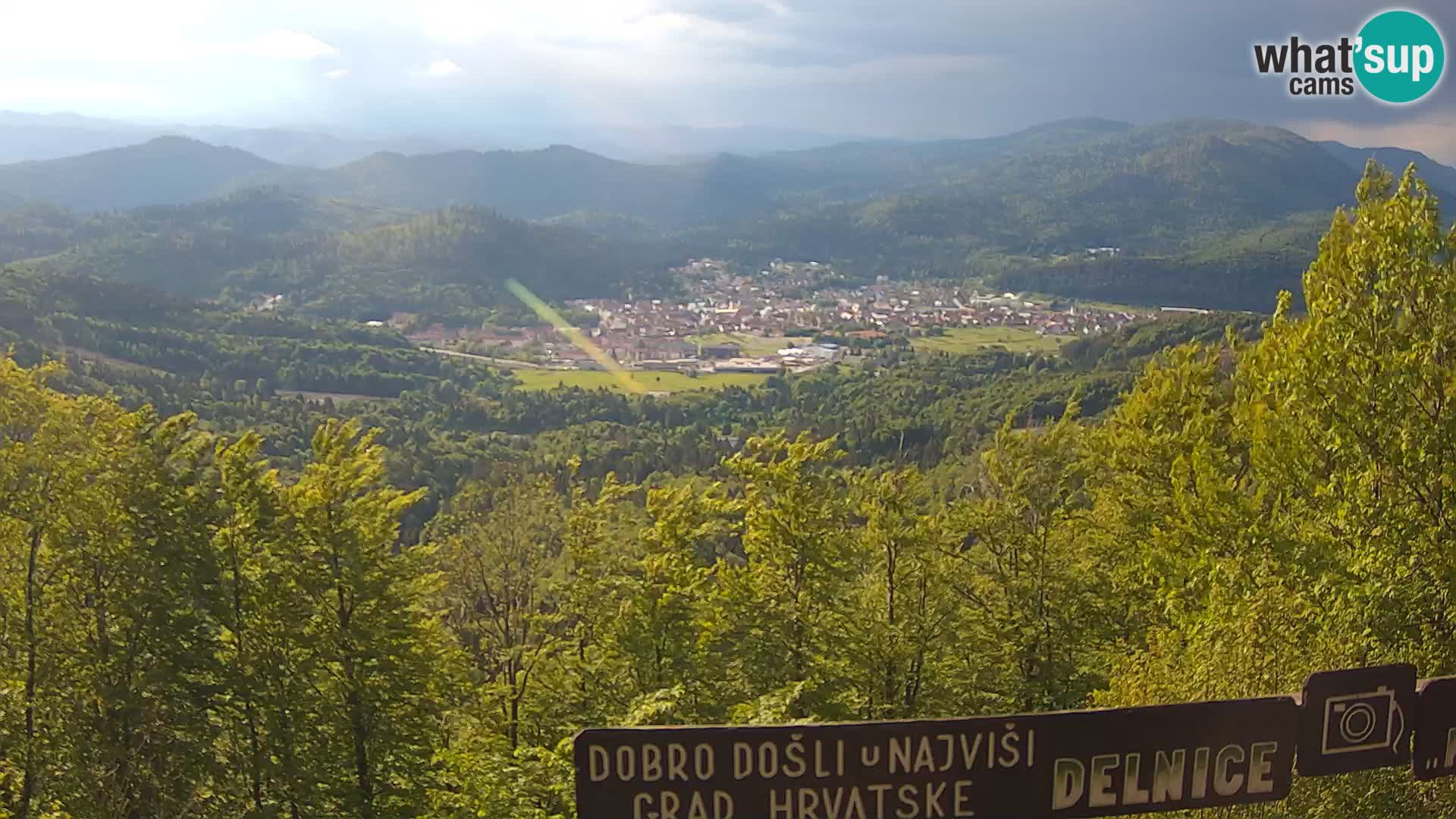 Panorama na Delnice – sa skijališta Petehovac