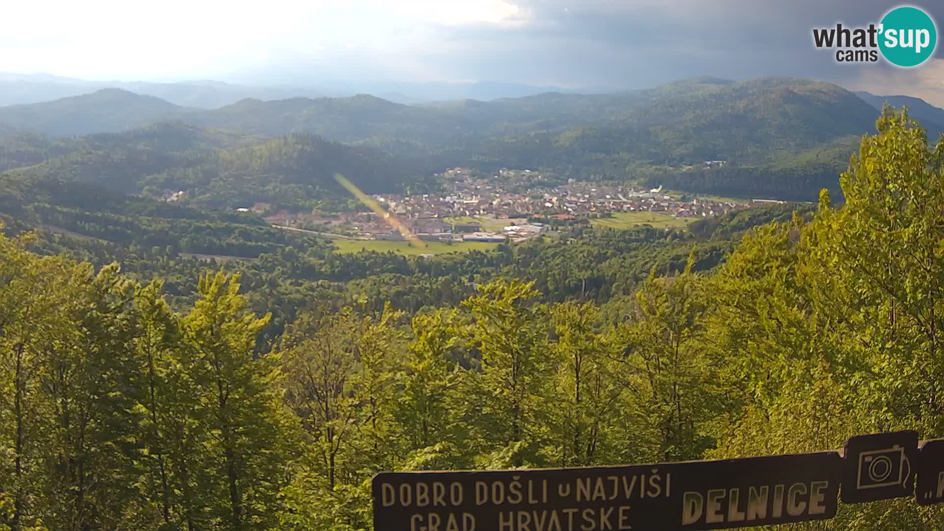 Panorama na Delnice – sa skijališta Petehovac