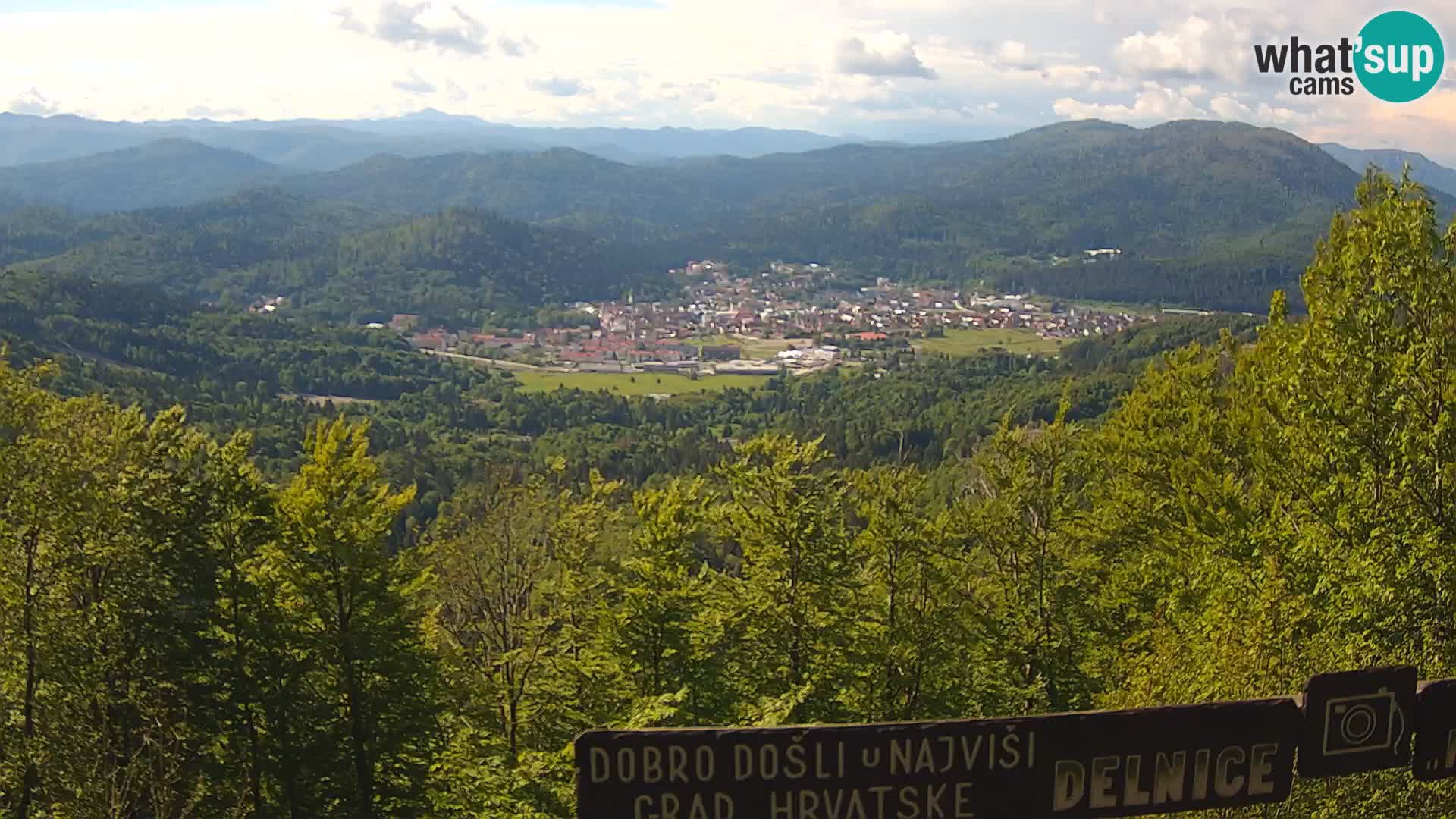 Panorama di Delnice – dalla stazione sciistica Petehovac