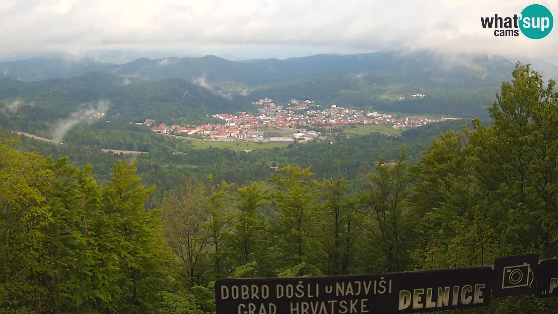 Panorama na Delnice – sa skijališta Petehovac