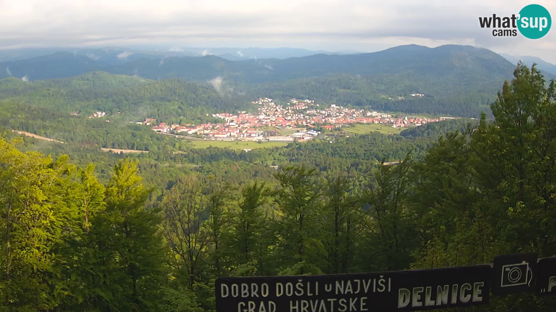 Panorama Delnice – from Ski centar Petehovac