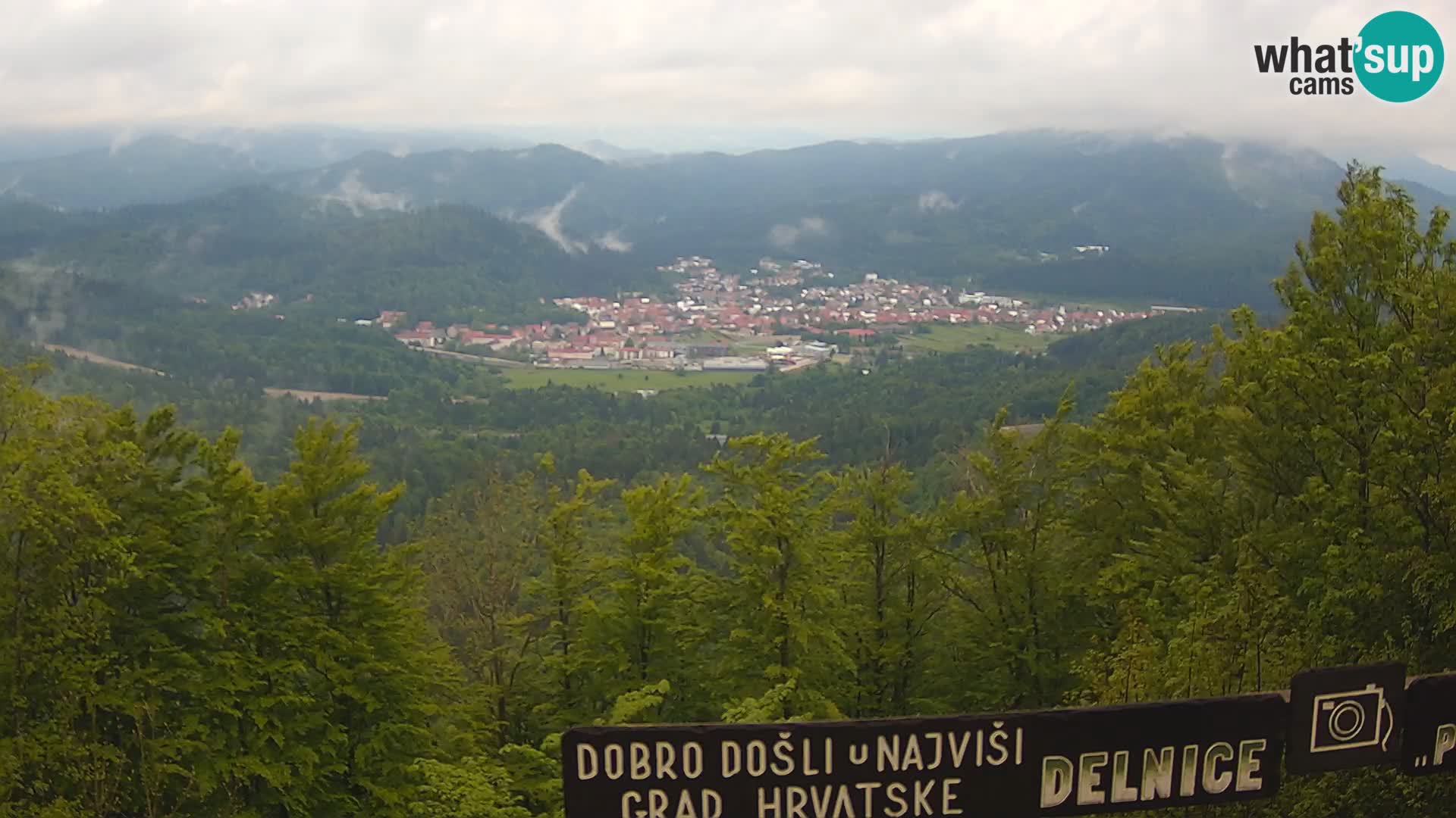 Panorama di Delnice – dalla stazione sciistica Petehovac