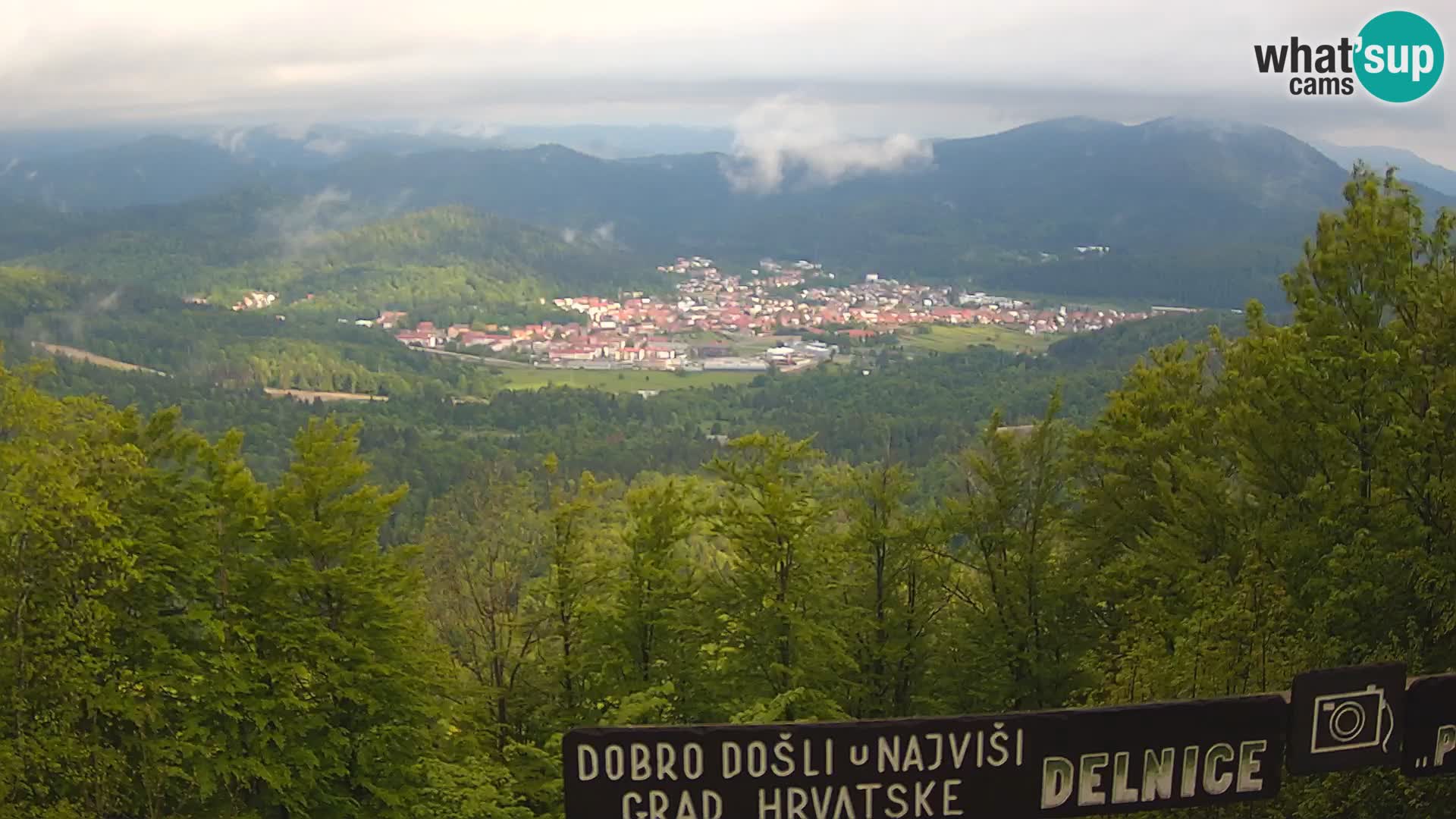Panorama na Delnice – sa skijališta Petehovac
