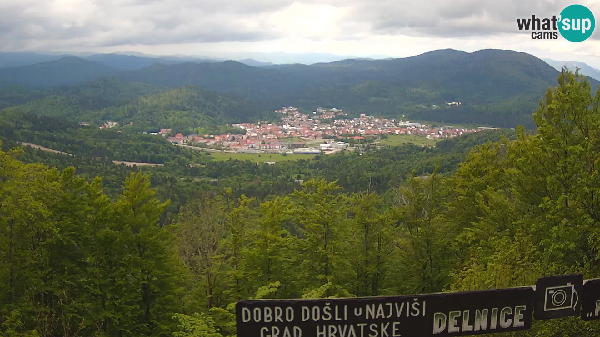 Panorama na Delnice – sa skijališta Petehovac