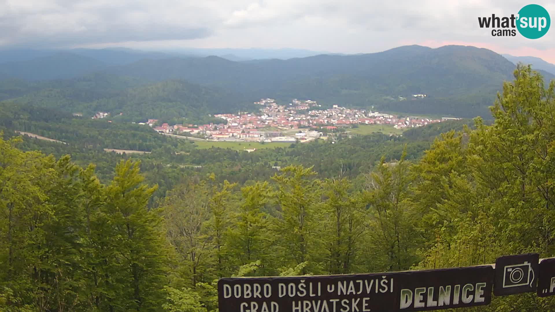 Panorama di Delnice – dalla stazione sciistica Petehovac
