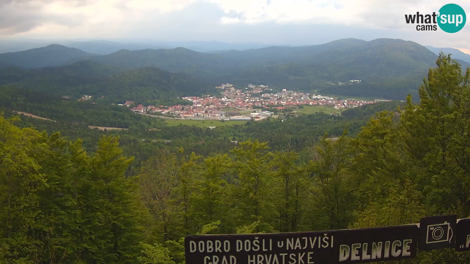 Panorama na Delnice – sa skijališta Petehovac