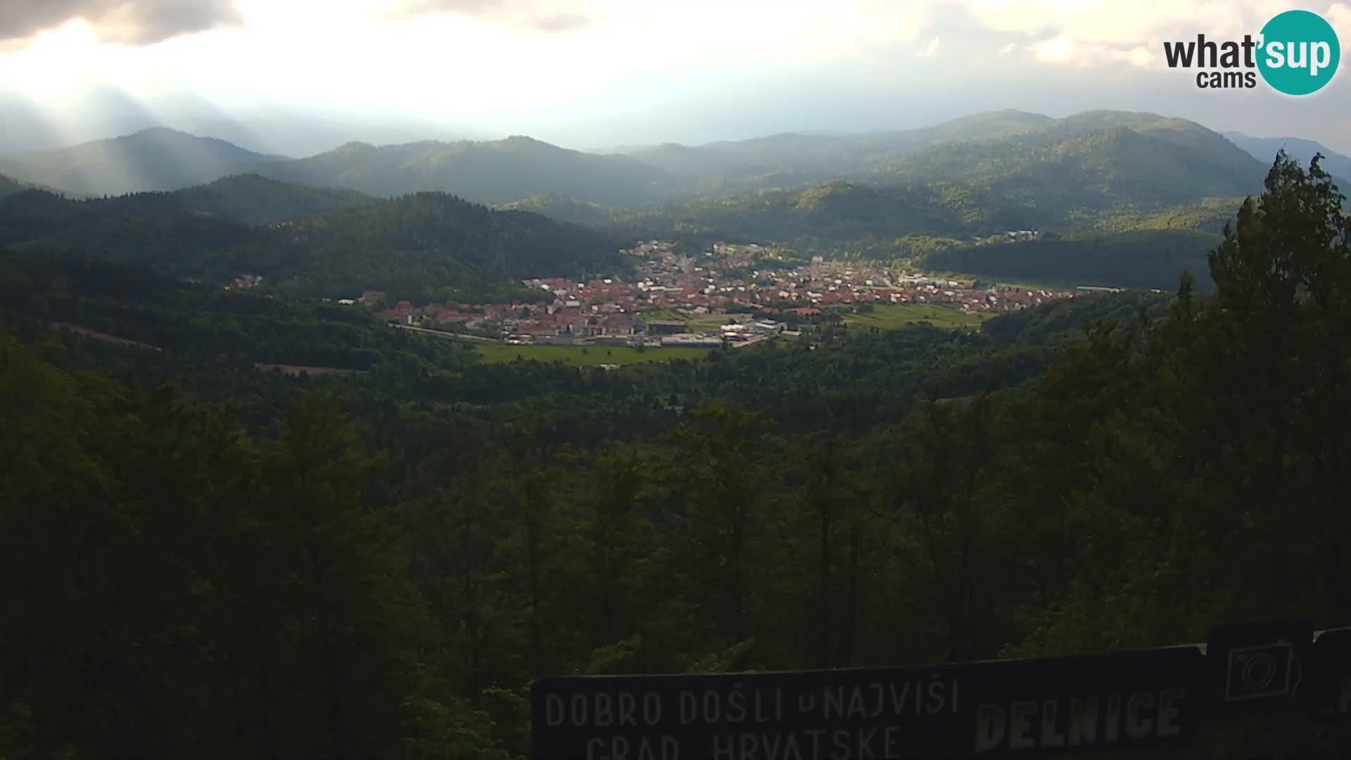 Panorama na Delnice – sa skijališta Petehovac