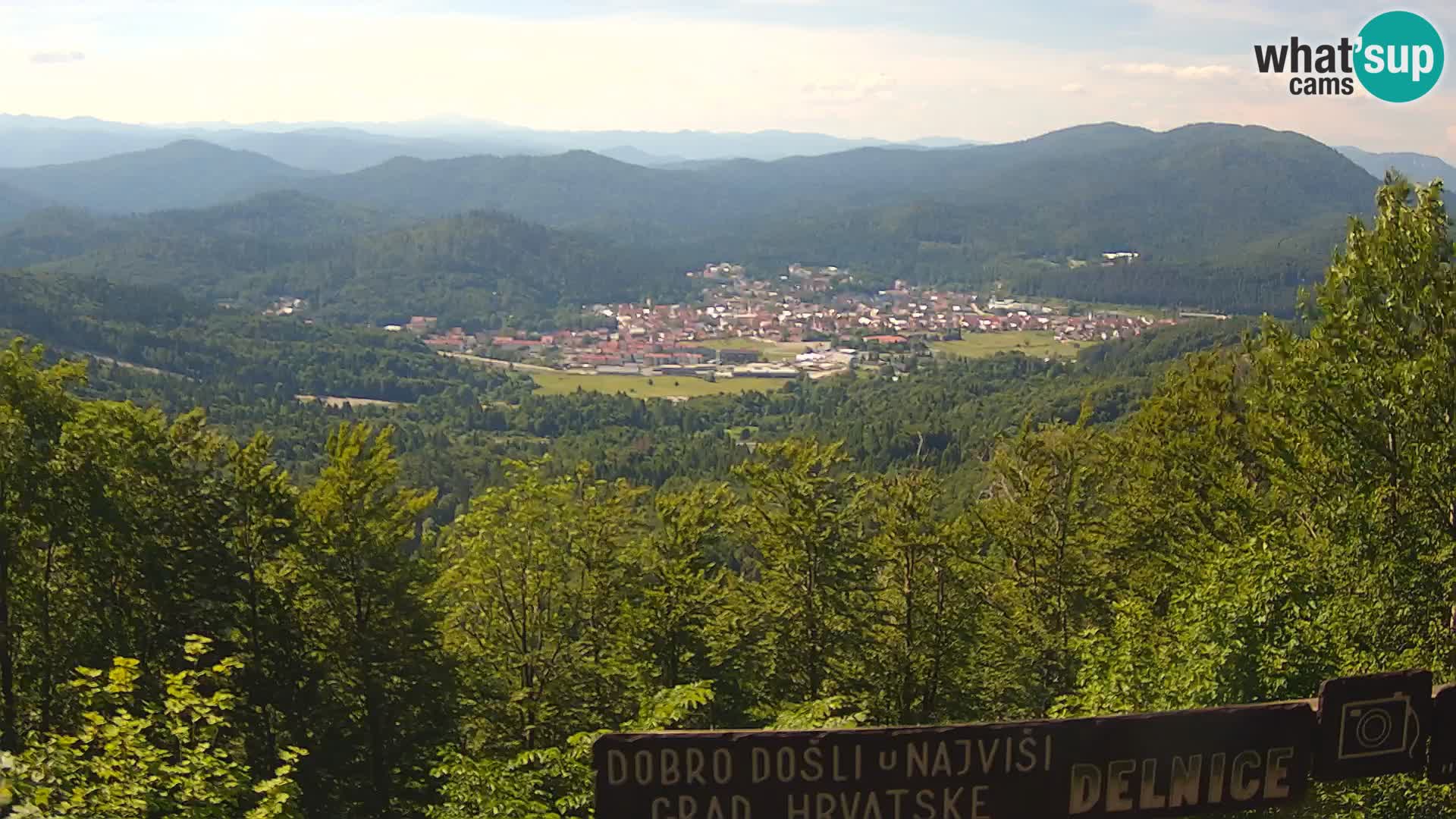Panorama na Delnice – sa skijališta Petehovac