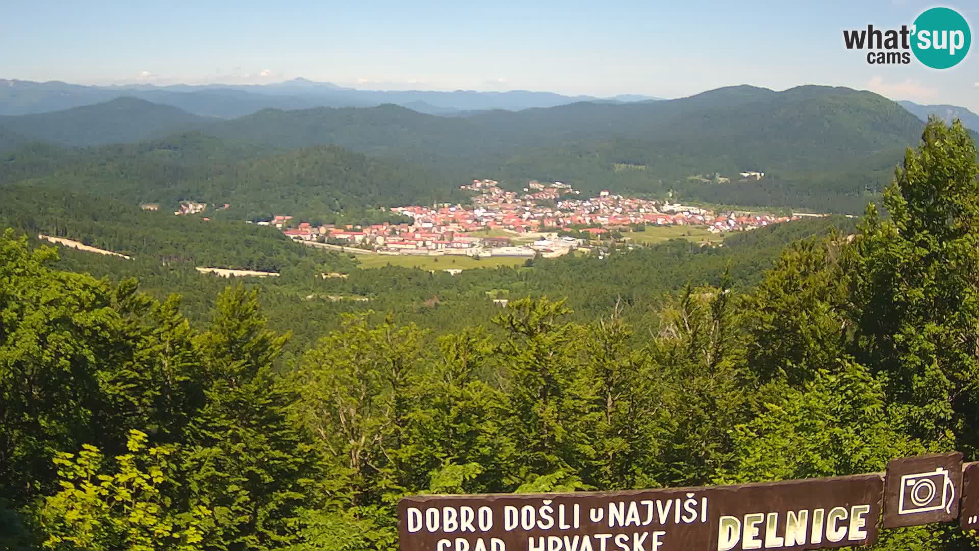 Panorama Delnice – from Ski centar Petehovac