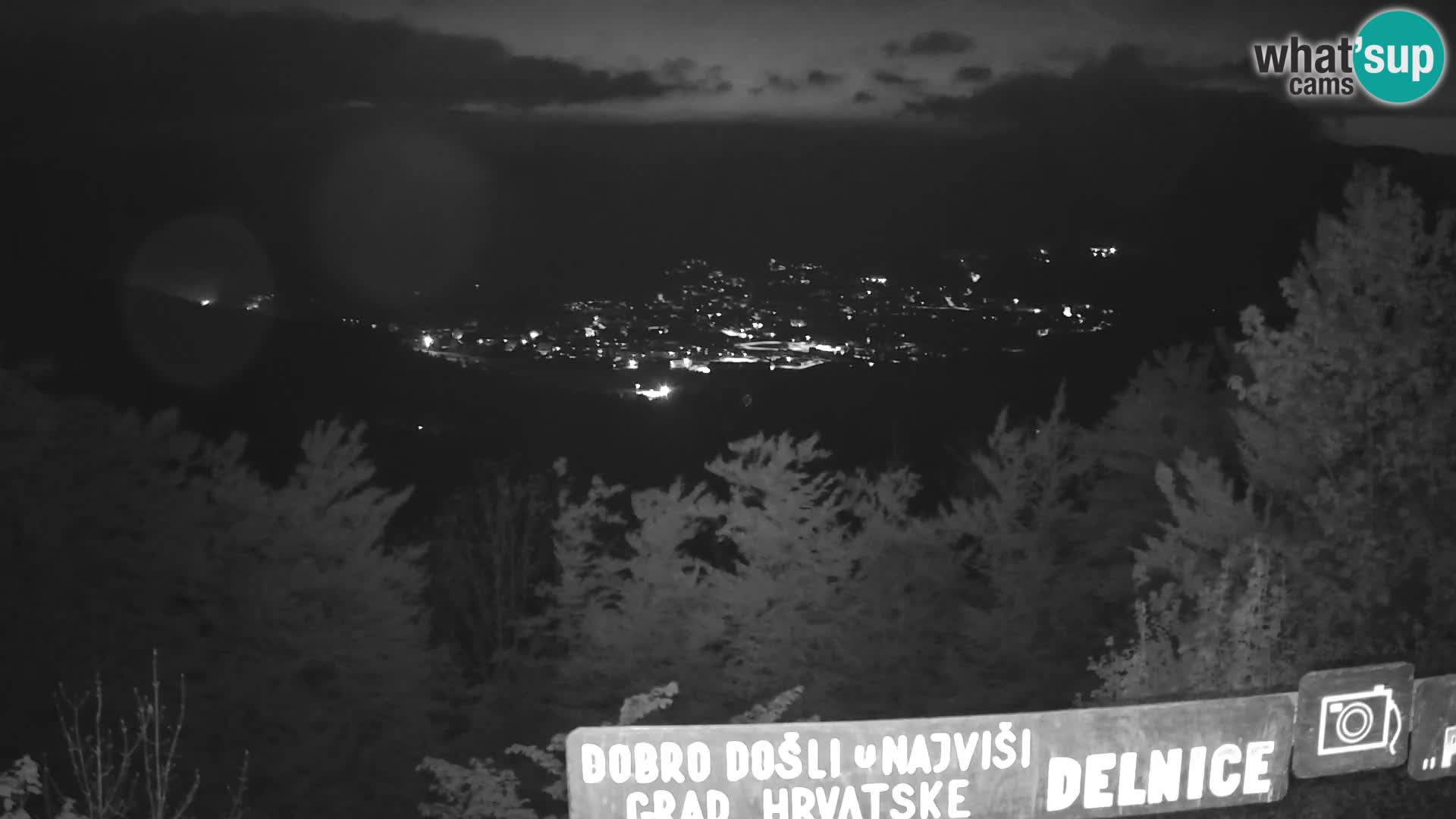 Panorama na Delnice – sa skijališta Petehovac