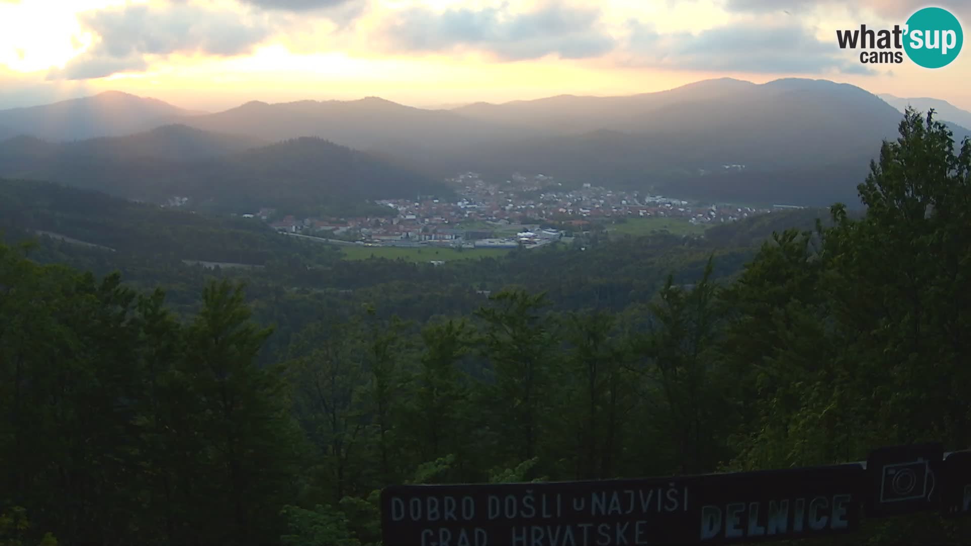 Panorama na Delnice – sa skijališta Petehovac