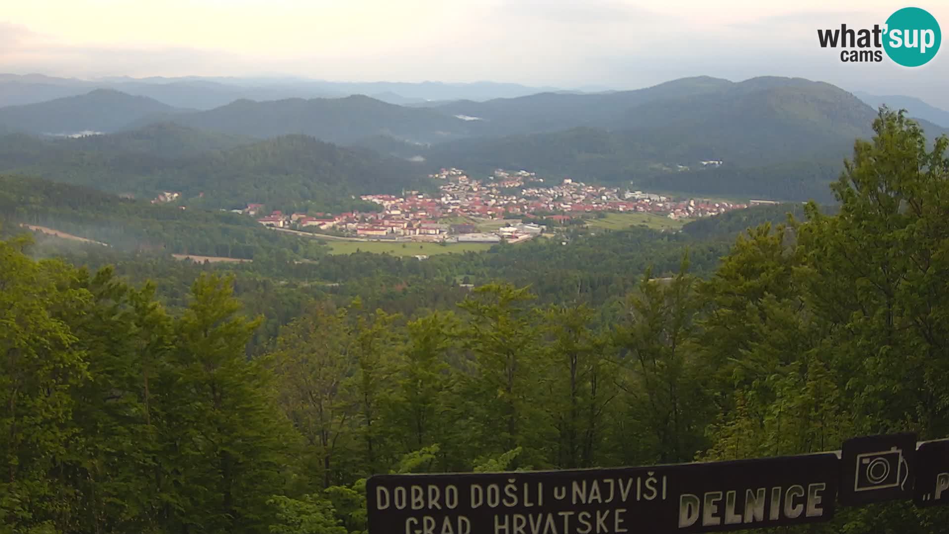 Panorama na Delnice – sa skijališta Petehovac