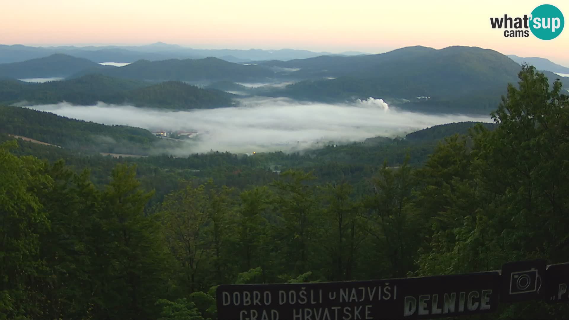 Panorama na Delnice – sa skijališta Petehovac
